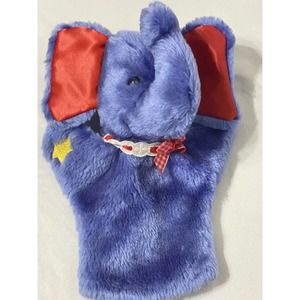 Vintage 1988 Little People’s Work Shop Hand Puppet Elephant Plush Stuffed Animal
